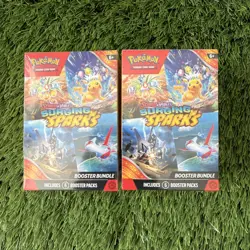 Pokemon Surging Sparks Booster Bundle Lot of 2 SEALED - Image 1