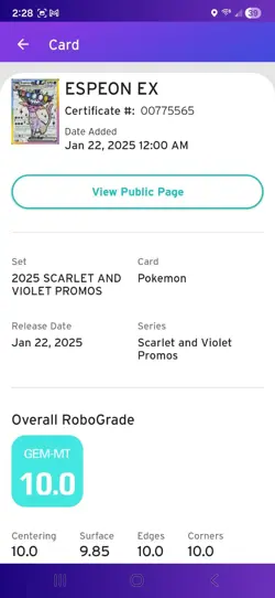 Pokemon Umbreon EX SVP 176 Premium Figure Collection Black Star Promo AGS 10 SET - Image 4