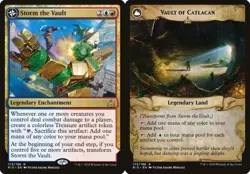 Storm the Vault // Vault of Catlacan Rivals of Ixalan LP MTG - Image 1