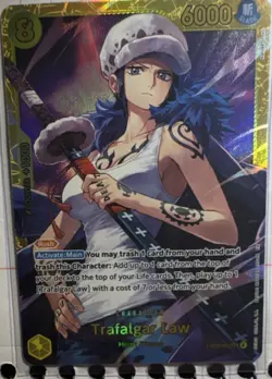 Bandai One Piece CCG Trafalgar Law EB03-062 SR Foil Heroines Edition Rush - Image 1