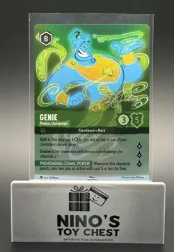 Genie - Powers Unleashed 20 D100 Alternate Art Disney100 Promo Lorcana Card - Image 3