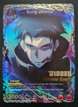 Sung Jinwoo Union Arena Solo Leveling Winner Promo Release Event Card SLG-1-016 - Image 1