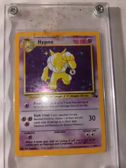 Pokemon Hypno 90 HP Holo Rare Fossil Unlimited 8/62 English Card 1999 - Image 1