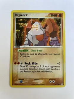 Pokemon Card - Regirock Holon Phantoms 28/110 Reverse Holo Stamped - MP/HP - Image 1