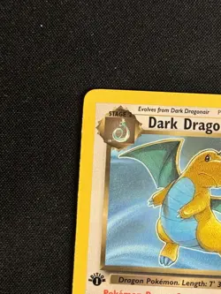 Pokemon Card - 1st Edition Dark Dragonite Non Holo Rare Team Rocket LP+ - Image 2