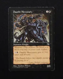 MTG DAUTHI MERCENARY Black Creature Tempest - Image 1