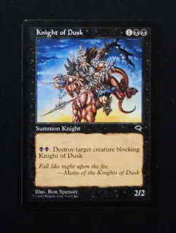 MTG KNIGHT OF DUSK Black Creature Tempest - Image 1
