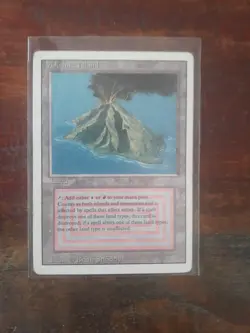 MTG x1 Volcanic Island Dual Land Revised Rare (LP) - Image 1