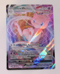 Pokemon TCG Mew VMAX 2021 Fusion Strike Ultra Rare Holo Card #114/264 - Image 1