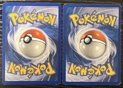 Bulbasaur 045/100 & Squirtle 64/100 Crystal Guardians Common Pokemon TCG LP - Image 2