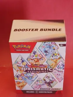 Pokemon Scarlet & Violet Prismatic Evolutions Booster Bundle Factory Sealed 6pks - Image 2