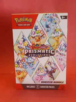 Pokemon Scarlet & Violet Prismatic Evolutions Booster Bundle Factory Sealed 6pks - Image 3
