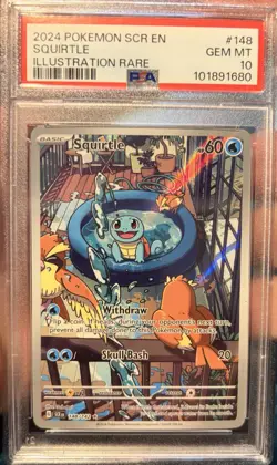 Squirtle 170/165 PSA 10 Gem Mint Illustration Rare 2023 Pokemon SV151 🚀📈 - Image 1
