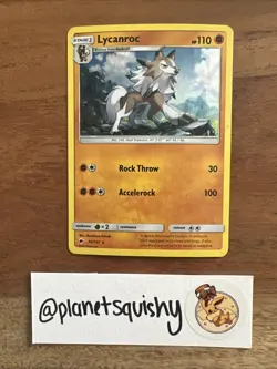 Pokemon TCG - Lycanroc 76/147 - Rare - Cracked Ice Holo - Burning Shadows - MP - Image 1