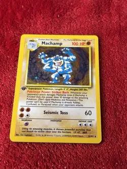 Pokemon TCG Machamp Base Set 8/102 Holo Unlimited Holo Rare Played - Image 5