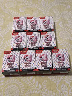 Lot of 10 Pokemon TCG 151 Booster Bundle EMPTY BOXES ONLY - **NO PACKS** - Image 1