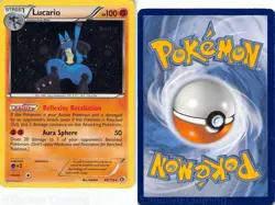 Lucario 80/113 Holo Holo Rare Legendary Treasures Pokemon HP - Image 3