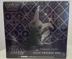 Pokemon Paldean Fates Pokemon Center Elite Trainer Box ETB Factory Sealed - Image 1