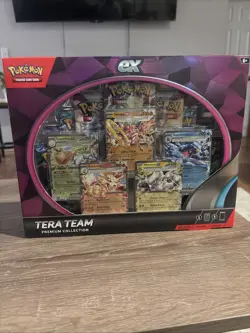 Pokemon TCG Tera Team Premium Collection Sealed, Has 9 Packs Inside - Image 1