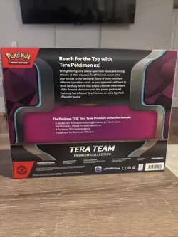 Pokemon TCG Tera Team Premium Collection Sealed, Has 9 Packs Inside - Image 2