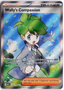 Wally's Compassion 176/132 Ultra Rare Mega Evolution Pokemon NM - Image 1
