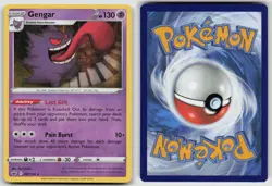 Gengar 057/198 Holo Rare Chilling Reign Pokemon Holo NM - Image 3