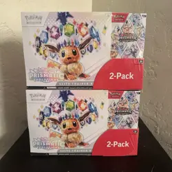 (LOT OF x2) Pokemon TCG: Prismatic Evolutions ETB & Booster Bundle Costco Packs - Image 1