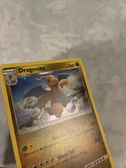 2017 Pokemon TCG Dragonite Sun & Moon 96/149 Cosmos Holo Moderately Played - Image 2