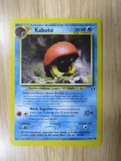 Pokemon TCG - Kabuto 56/75 Neo Discovery Common LP - Image 1