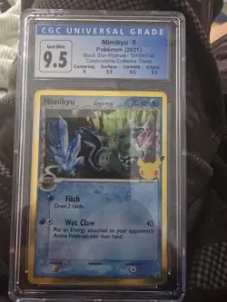 2021 Pokemon Mimikyu Black Star Promos #SWSH136 CGC 9.5/10 - Image 1