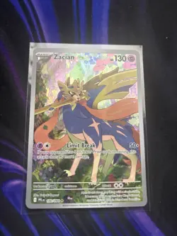 Pokemon TCG Zacian 100/94 Phantasmal Flames Illustration Rare NM - Image 1