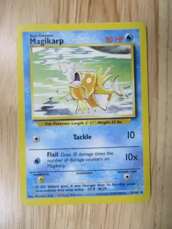 Pokemon TCG - Magikarp 35/102 Base set Common LP - Image 1