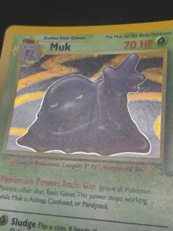 Muk 13/62 Unlimited Holo Rare WotC Pokemon Fossil - Image 3