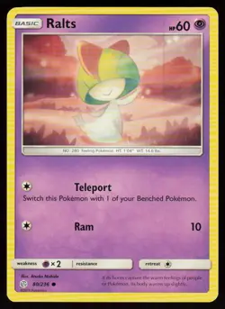 Ralts 80/236 Common Cosmic Eclipse Pokemon Near Mint - Image 1