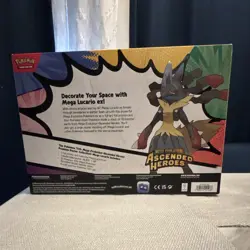 Pokemon TCG Mega Evolution Ascended Heroes Mega Lucario ex Poster Box - Image 2