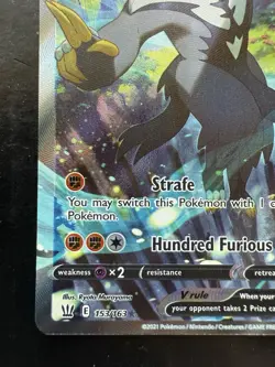 Pokemon Rapid Strike Urshifu V Alternate Full Art Battle Styles 153/163 (NM) - Image 4