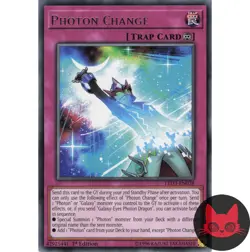 Yugioh Photon Change LED3-EN038 Rare 1st Edition NM - Image 1