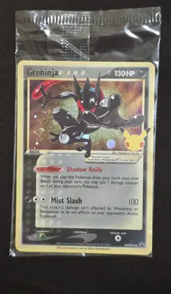Sealed Pokemon Gold Star Greninja SWSH144 Celebrations Etb Promo - Image 1