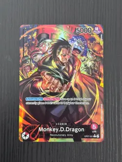 Monkey D Dragon OP07-001 Alt Art Leader One Piece TCG - Image 1