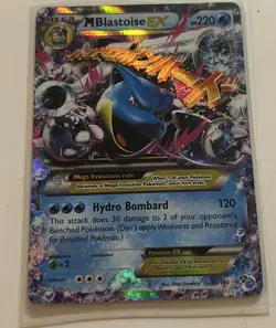 Pokemon M Blastoise EX 30/146 XY Base Set Extended Art Ultra Rare Holo 2014 - Image 1