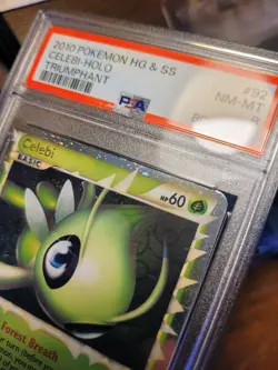 PSA 8 2010 Pokemon HG & SS Triumphant Celebi Prime Holo 92/102 English - Image 3
