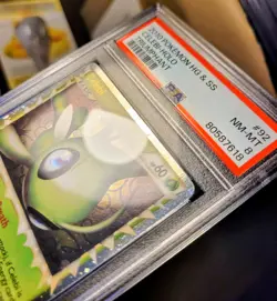 PSA 8 2010 Pokemon HG & SS Triumphant Celebi Prime Holo 92/102 English - Image 4
