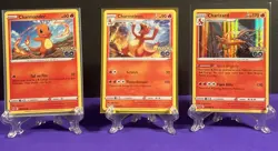 CHARMANDER CHARMELEON CHARIZARD HOLO SET LOT Pokemon Go Complete Evolution 🔥 - Image 1