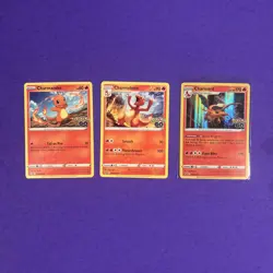 CHARMANDER CHARMELEON CHARIZARD HOLO SET LOT Pokemon Go Complete Evolution 🔥 - Image 4