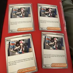 X4- Hilda 084/086 Playset White Flare Pokemon TCG NM - Image 1