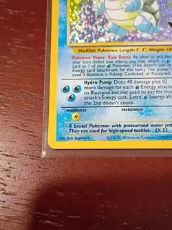 Pokemon TCG Blastoise 2/102 Celebrations: Classic Collection Holo - Image 5