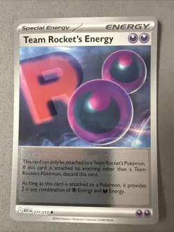 Pokemon TCG * Team Rocket's Energy 217/217 REVERSE HOLO * ME Ascended Heroes NM - Image 1