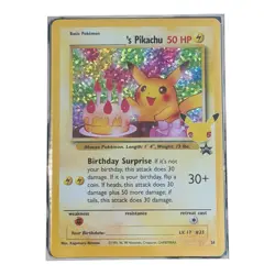 Pokemon Celebrations Classic Collection Birthday Pikachu 24/53 Stamped Holo NM - Image 1