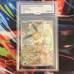 Pokemon TCG Eevee 173 SV Black Star Promo Holo AGS 7 Eng 2025 - Image 1