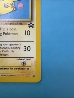 2001 Pokemon Flying Pikachu #25 Black Star Promo EX.-NM. - Image 4